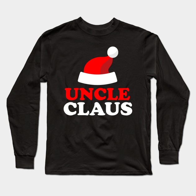 Uncle Claus Logo Design Long Sleeve T-Shirt by JDawnInk